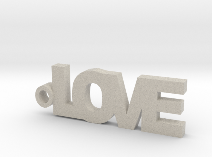 Love Keychain 3d printed