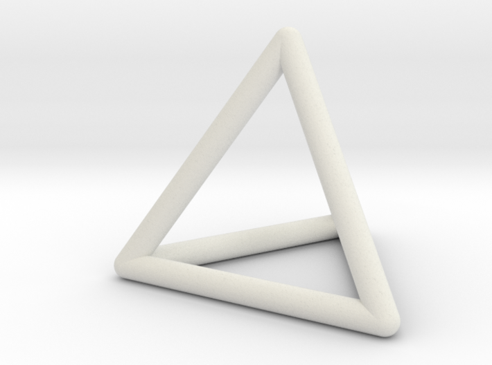 Tetrahedron wireframe 3d printed