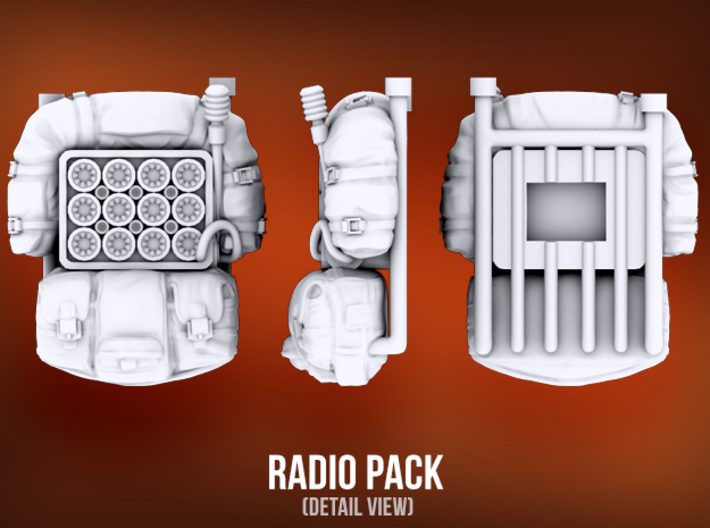 Radio Packs (x2) 3d printed 