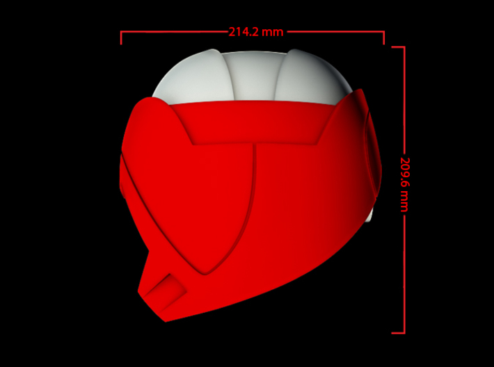 Iron Man Mark IV Shoulder Armor (Outer Left) 3d printed CG Render (Side Measurements, Outer Armor with Inner Armor)
