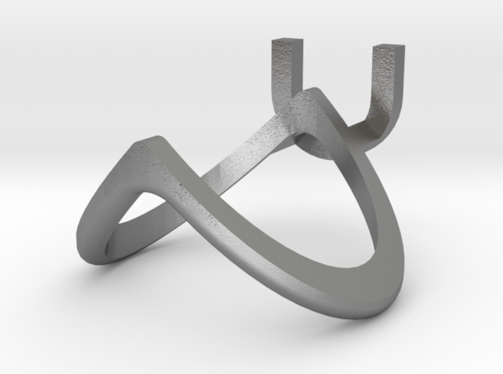 Chillida Engagement Ring 3d printed