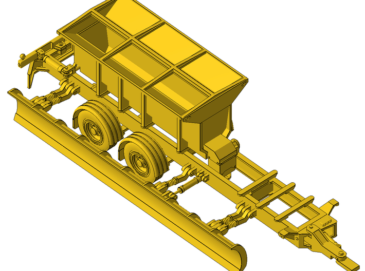 1/87th Tow Plow Trailer Frame 3d printed 