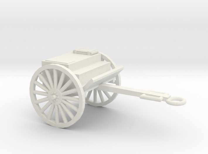 1/48 Scale Artillery Cart M1918 3d printed