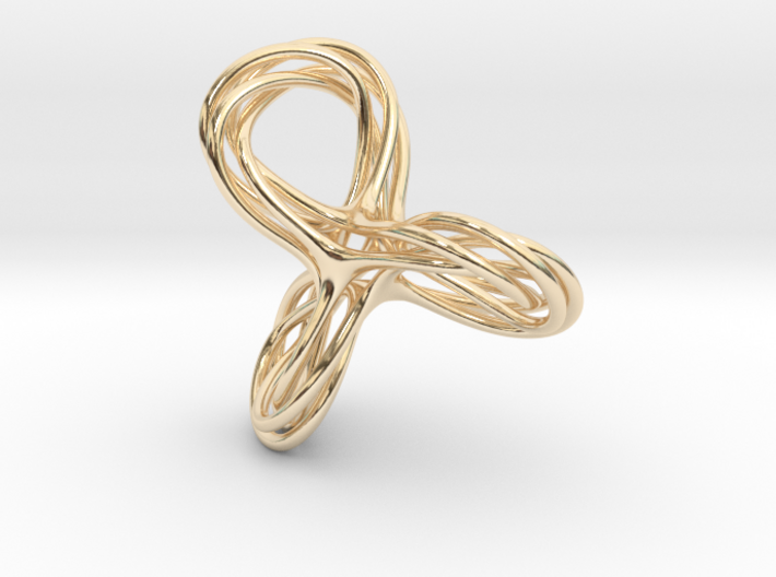 Cyclic Knot Sculpture 3d printed