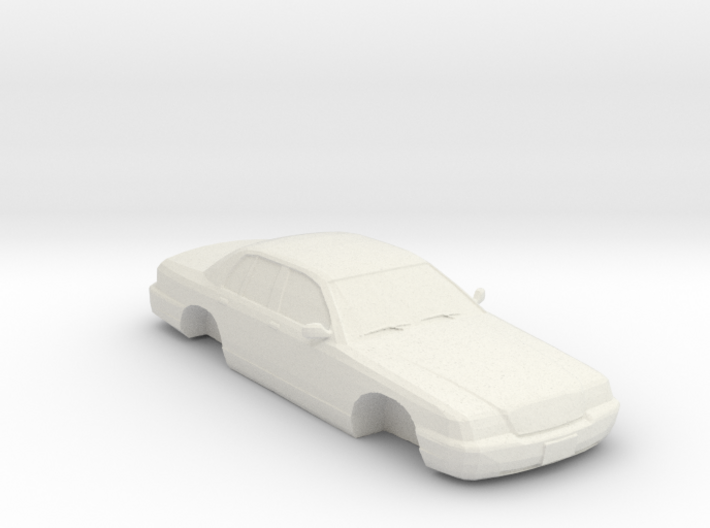 2007 Ford Crown Vic 1-87 Scale 3d printed