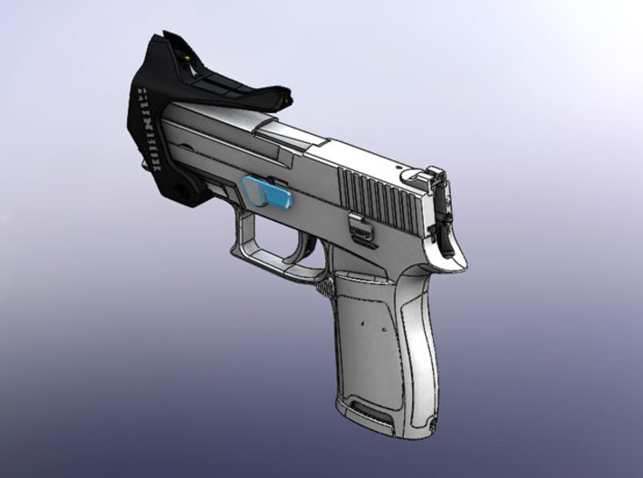 GUNBOX X1 is a quick point pistol sight. 3d printed 
