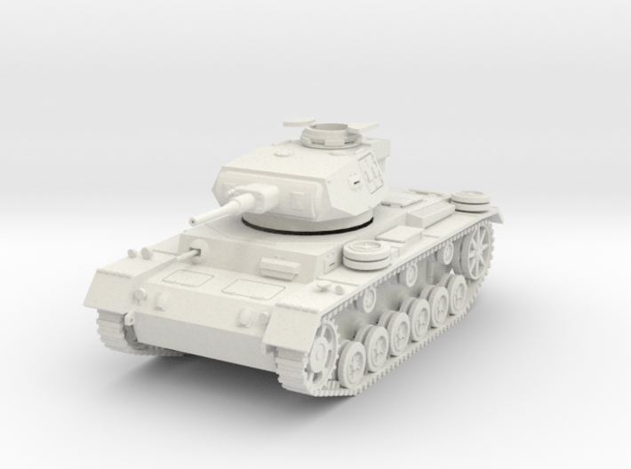 PV163E Pzkw IIIJ Medium Tank (1/30) 3d printed