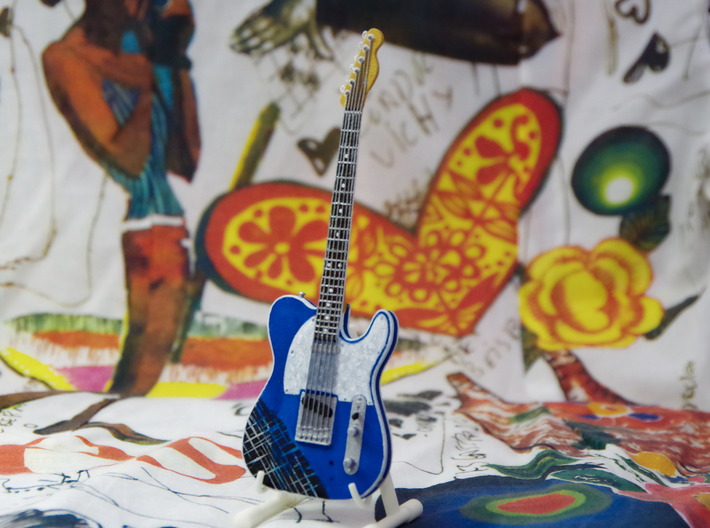 Fender Telecaster, Scale 1:6  3d printed This model is hand painted