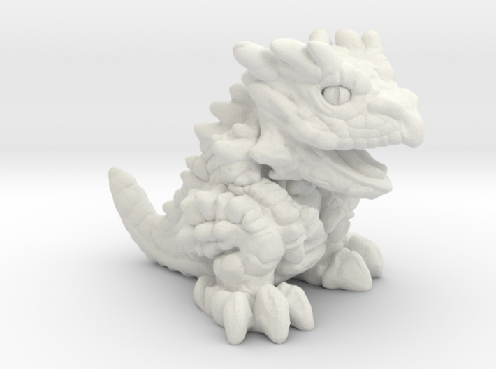 Chompy the Dragon Hatchling (1&quot;) 3d printed