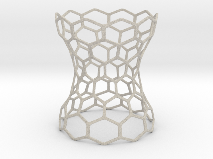 Hex Grid Vase 3d printed