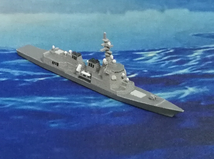 Atago-class Destroyer, 1/1800 3d printed Painted Sample