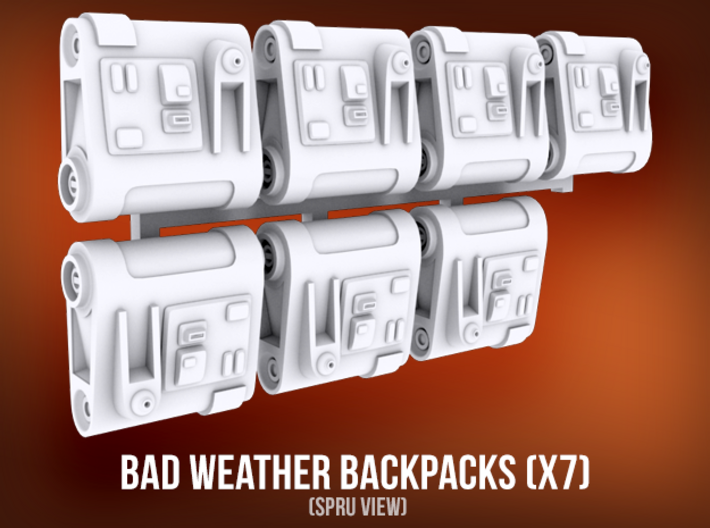 Bad Weather Backpacks(x7) 3d printed 