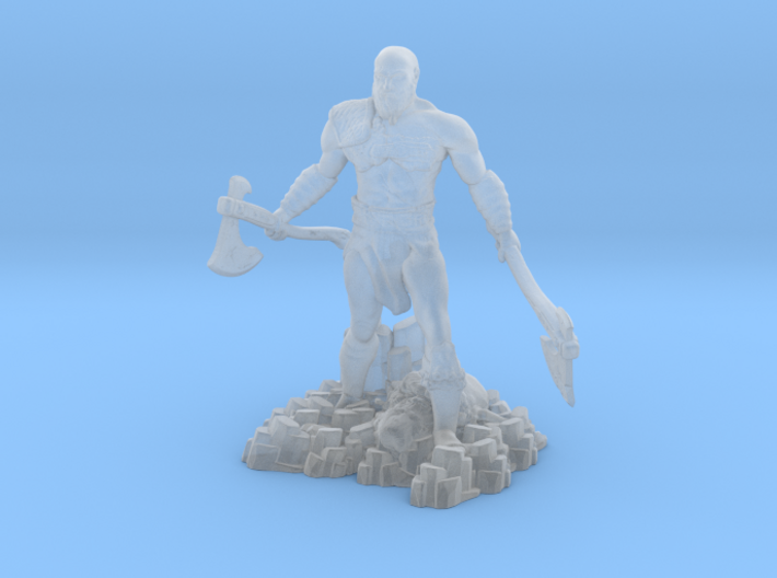 Kratos god of war ps4 miniature for fantasy games 3d printed