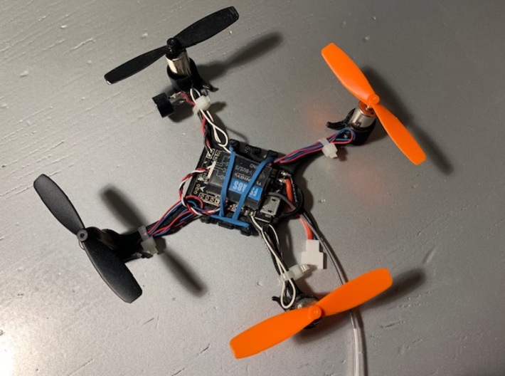 Mini FPV quadcopter frame 3d printed Model without FPV camera