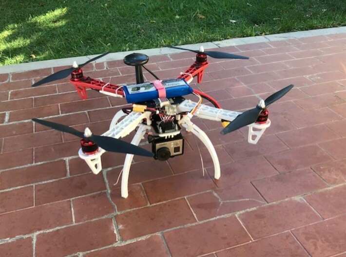 GPS+Compass module support for drones 3d printed 