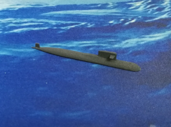 PLA[N] 093B Submarine, 1/1800 3d printed Painted Sample