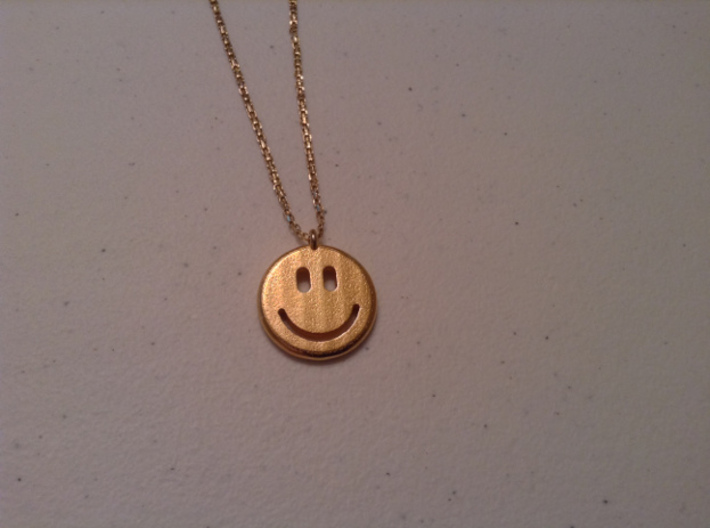 Happy Face Emoticon Charm Smiley 3d printed