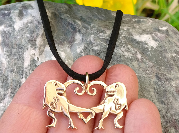 TRex pendant tyrannosaurus necklace 3d printed