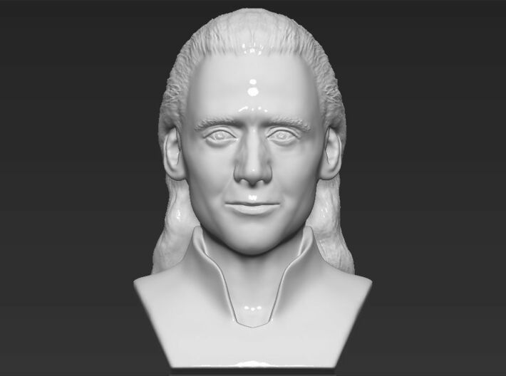 Loki bust 3d printed
