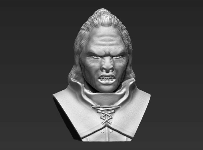 Lurtz Uruk-Hai from the Lord of the Rings bust 3d printed 