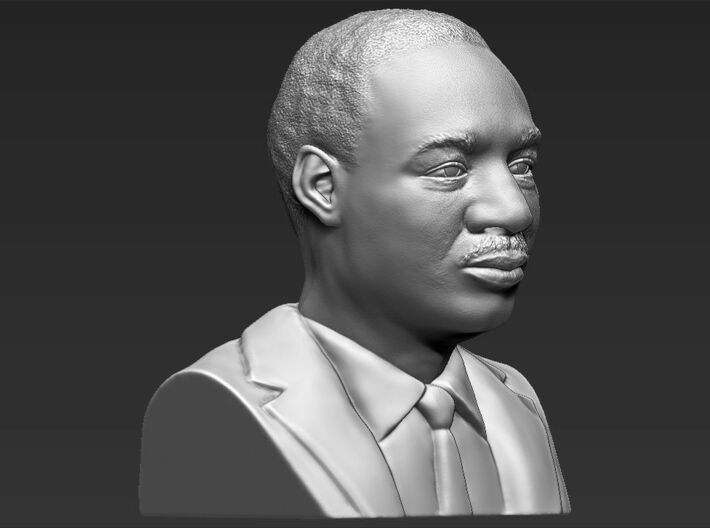 Martin Luther King bust 3d printed 