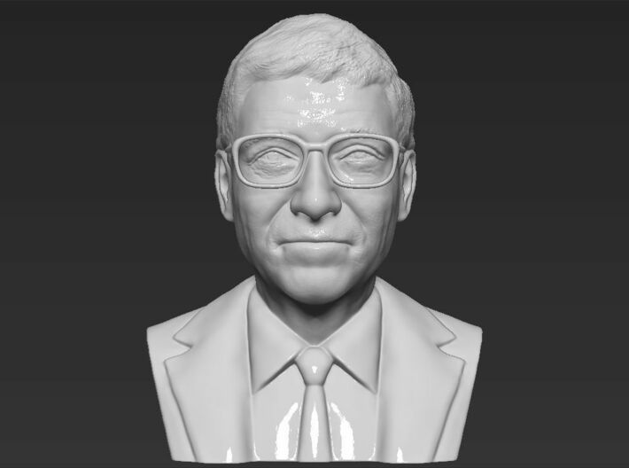 Bill Gates bust 3d printed