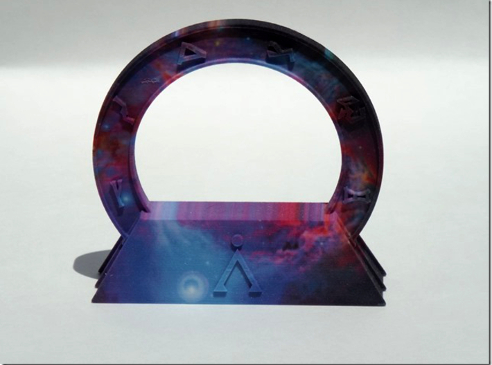 Abydos Stargate with Orion Nebula 3d printed Front of actual product