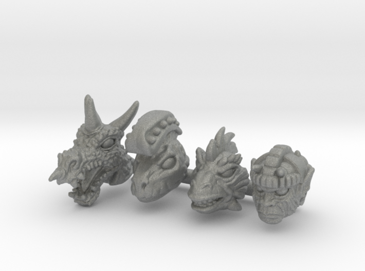 Galaxy Warrior Heads 4-Pack #3 - Multisize 3d printed