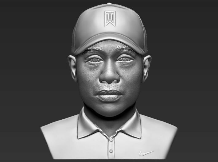 Tiger Woods bust 3d printed