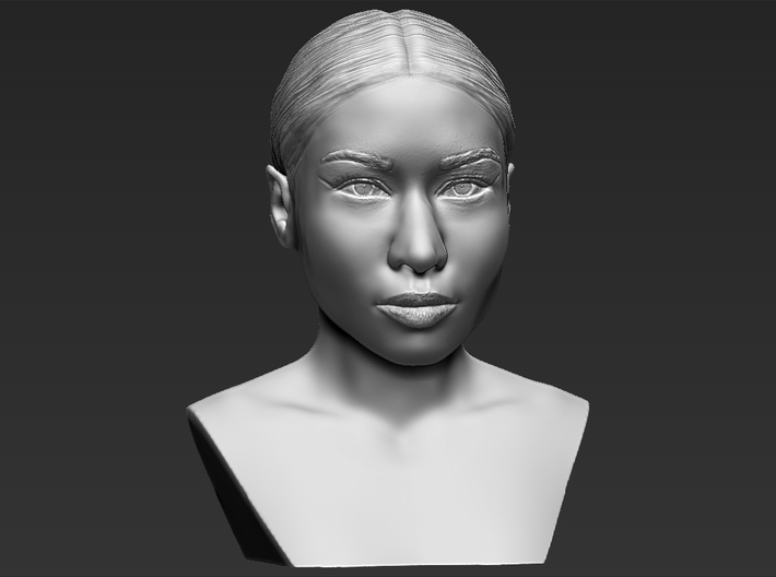 Nicki Minaj bust 3d printed 