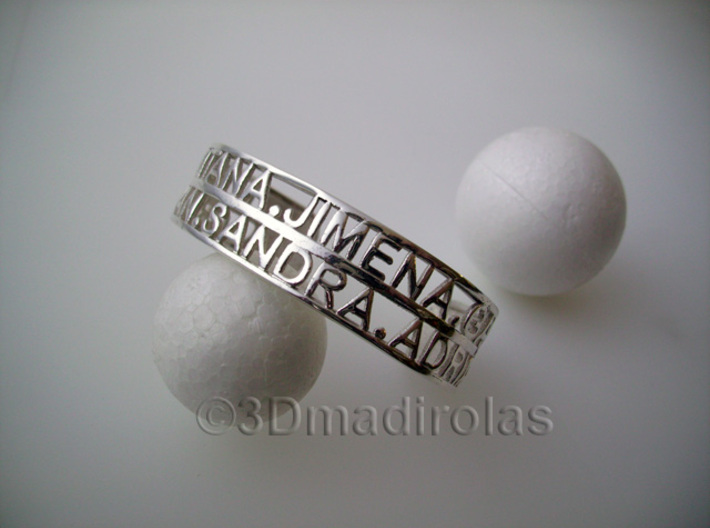 PERSONALIZED BRACELET WITH NAMES. 3d printed 