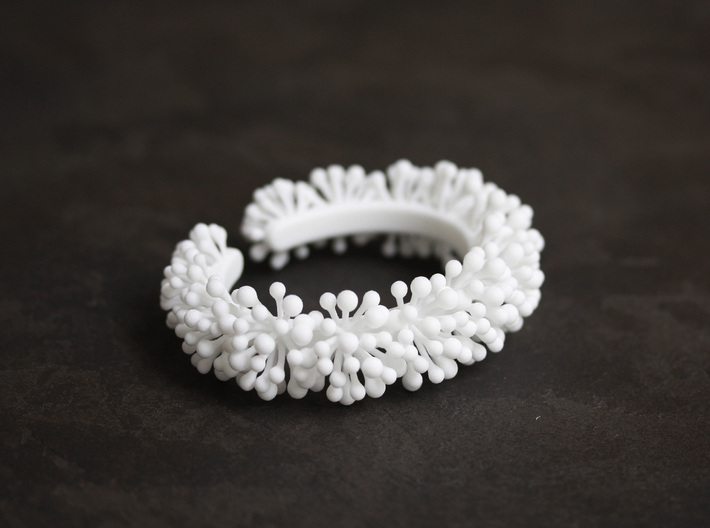 Snow Blossom Bracelet 3d printed
