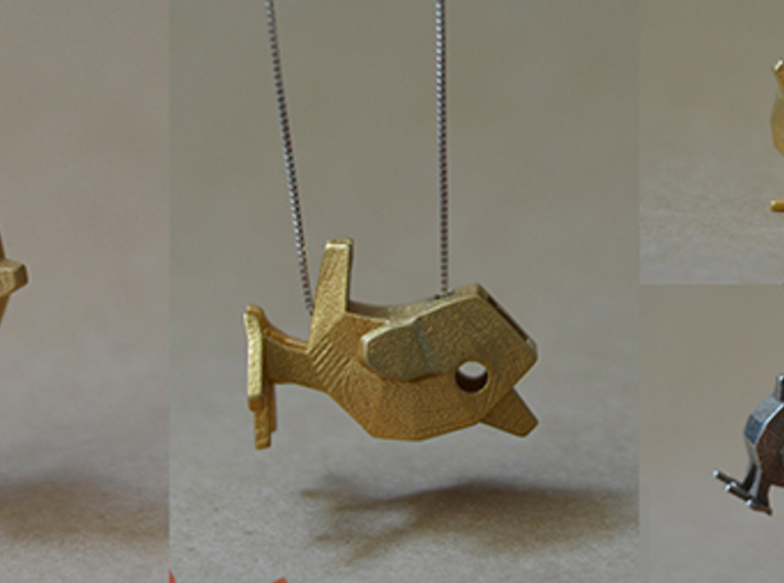 LaBird 30MM 3d printed 30mm LaBird in Gold Steel. Attachment material NOT included.