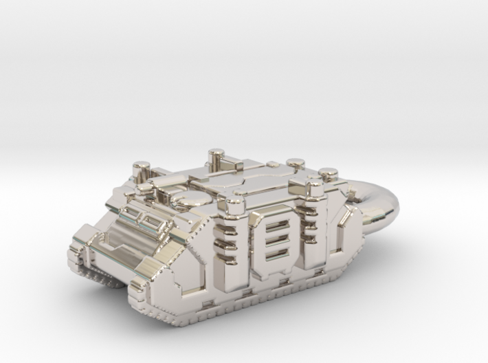 Rhino Tank Pendant necklace space marine 3d printed