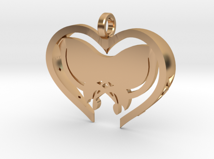 Custom Butterfly Heart 3d printed