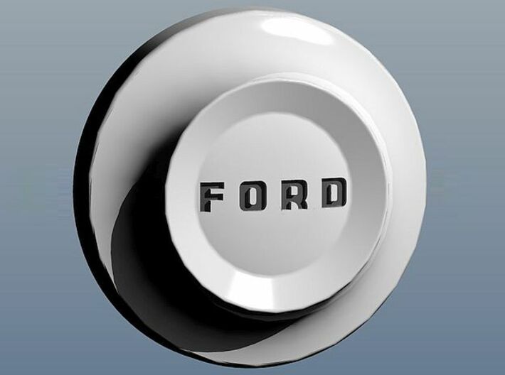 1953 Ford Hubcaps 3d printed rendering sample