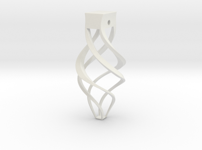 Smooth Spiral Pendant 3d printed