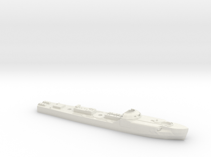 S-100 Schnellboot with depth charges 1:300th Scale 3d printed S-100 Schnellboot 1:300th Scale