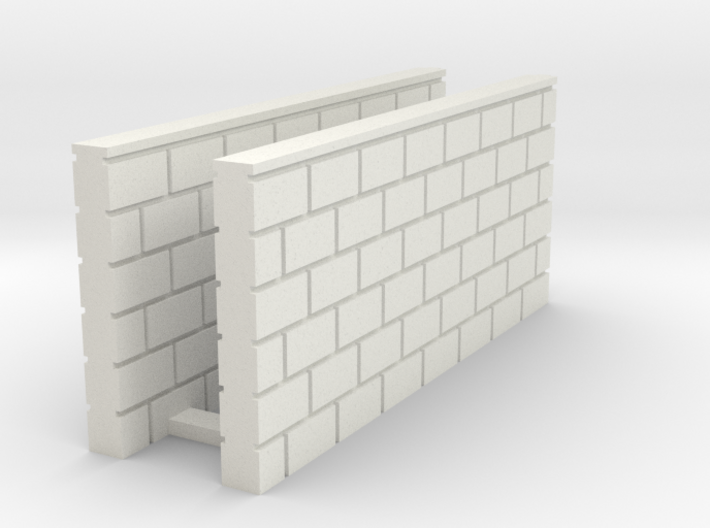 Block Wall - Butt Wall - M2 3d printed Part # BWJ-035