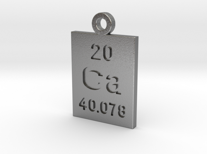 Ca Periodic Pendant 3d printed