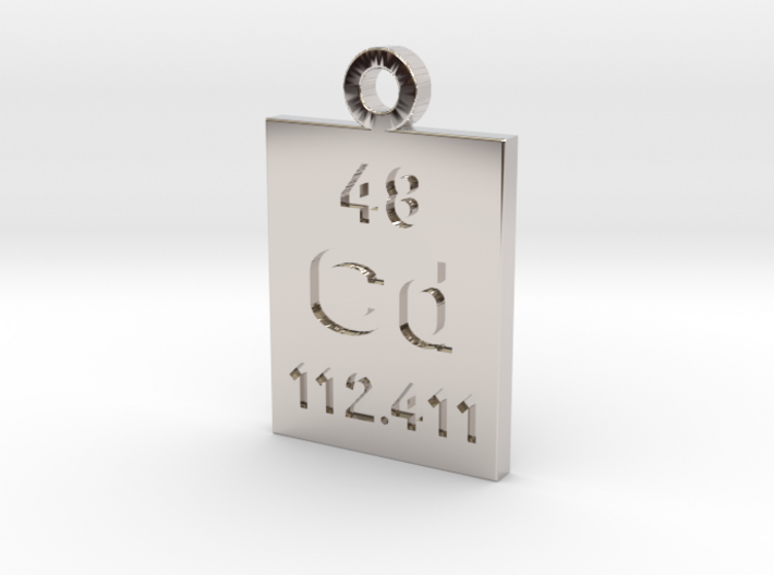 Cd Periodic Pendant 3d printed