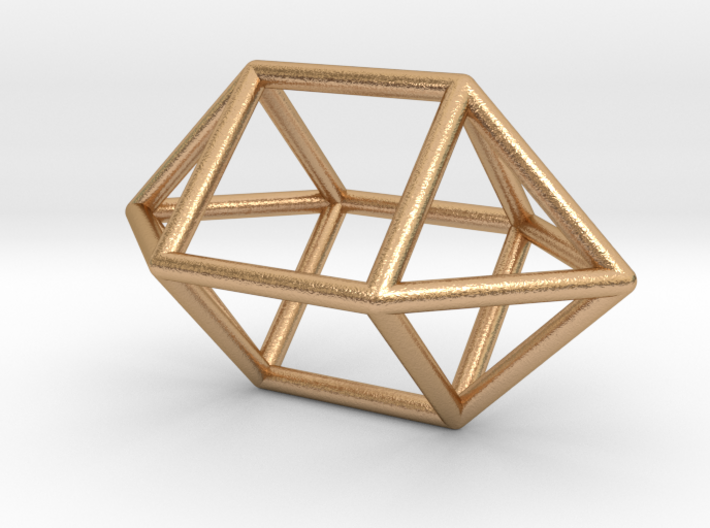 0758 J15 Elongated Square Dipyramid (a=1cm) #1 3d printed