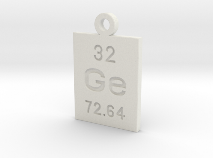 Ge Periodic Pendant 3d printed
