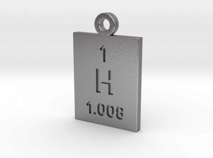 H Periodic Pendant 3d printed