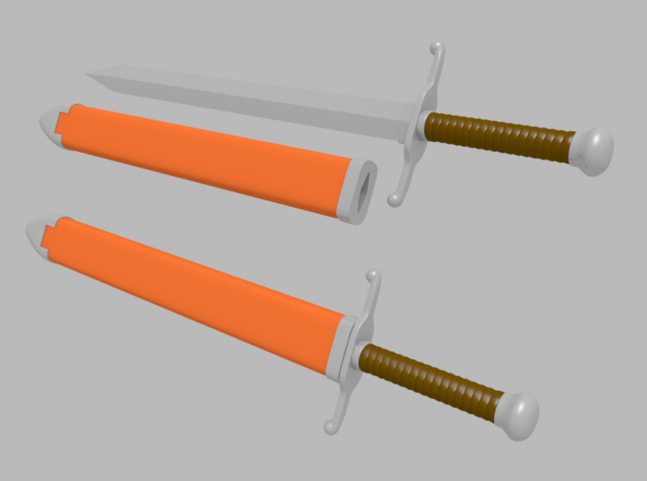 DBZ - 1:6 scale - Trunks (Tapion) Sword 3d printed 