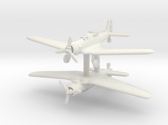 Northrop A-17A Nomad Pair 1/285 3d printed