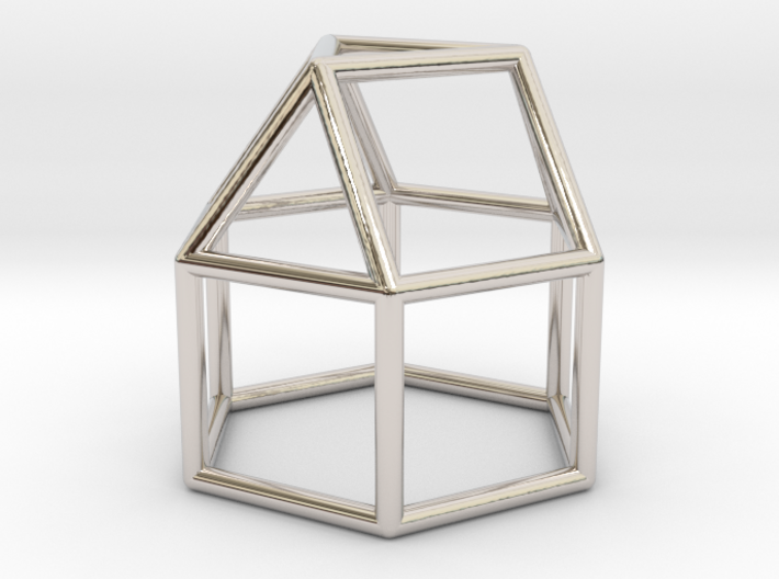0767 J18 Elongated Triangular Cupola E (a=1cm) #1 3d printed