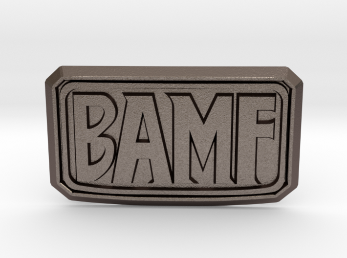 BAMF Buckle 3d printed