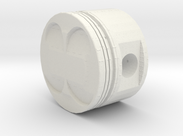 Hollow Piston with Hexagon Core 3d printed