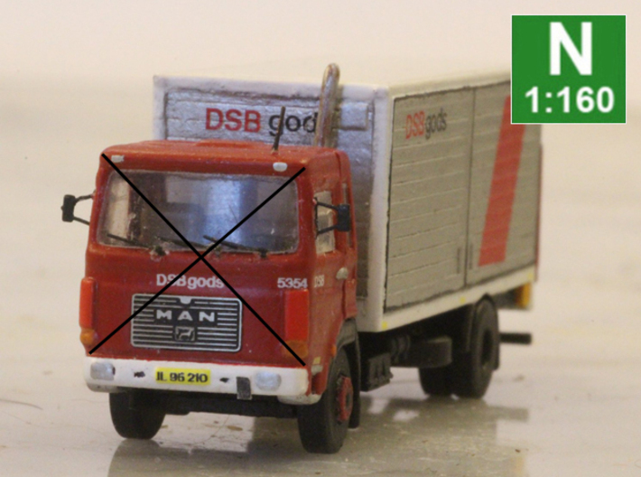 Kit for making a DSB truck from etchIT cap  3d printed 